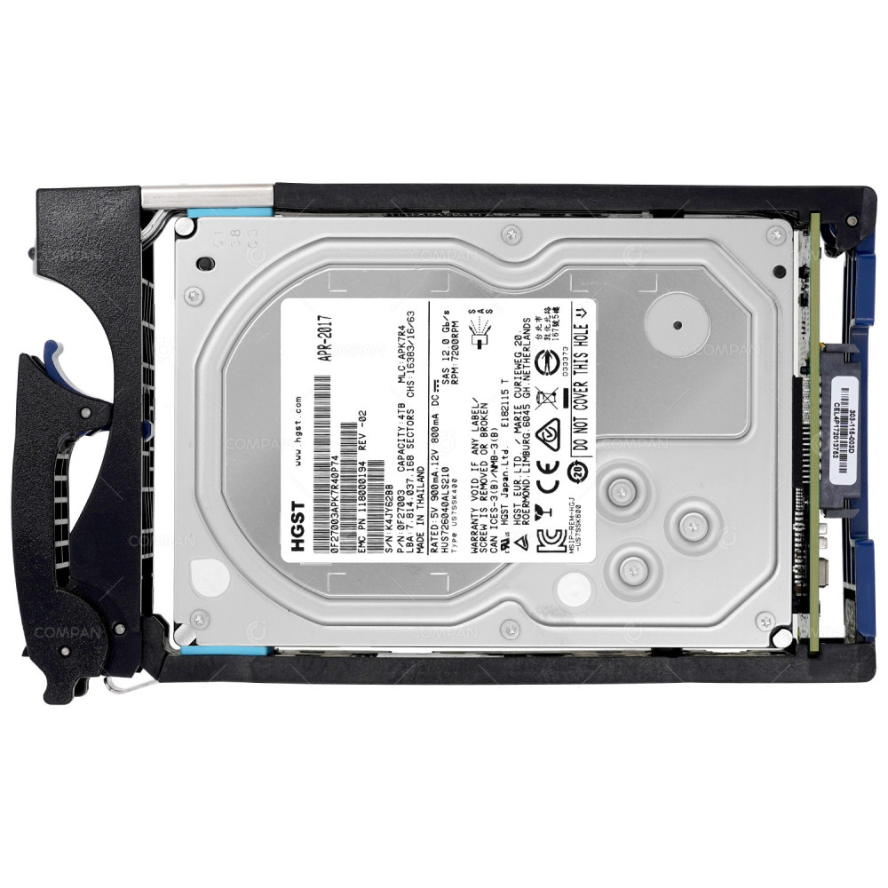 005051833 EMC HDD 4TB 7.2K SAS 12G 3.5" LFF FOR EMC DATADOMAIN